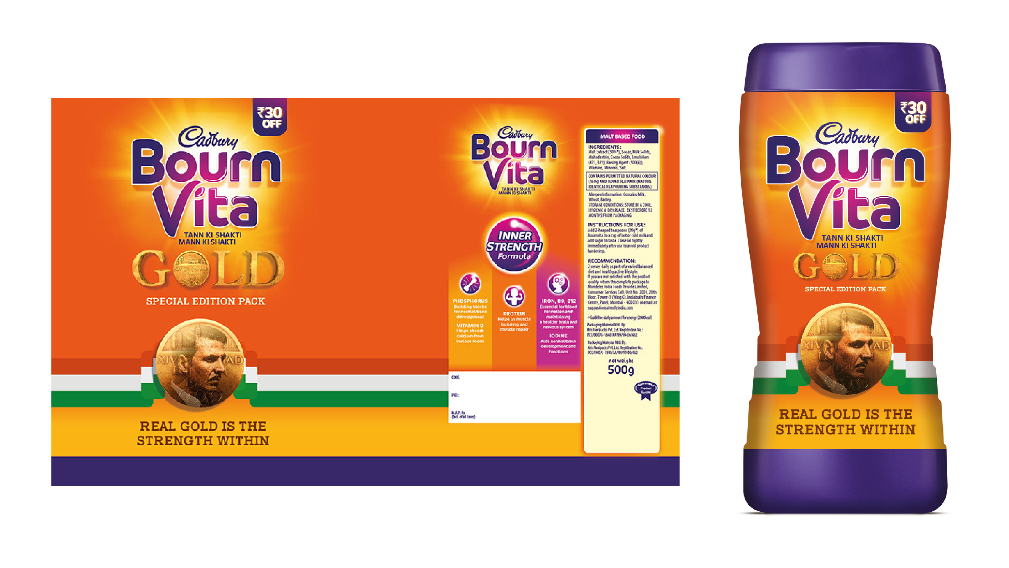 Cadbury Bournvita Packaging Design